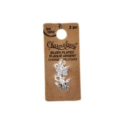 Discount 🛒 Charmalong™ Silver Plated Butterfly & Bee Charms by Bead Landing™ 🥰 -Deals Bead Landing Store 10635250 1