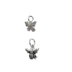 Discount 🛒 Charmalong™ Silver Plated Butterfly & Bee Charms by Bead Landing™ 🥰 -Deals Bead Landing Store 10635250 5