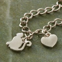 New ⌛ Charmalong™ Silver Plated Cat & Heart Charms by Bead Landing™ ✨ -Deals Bead Landing Store 10635620 20