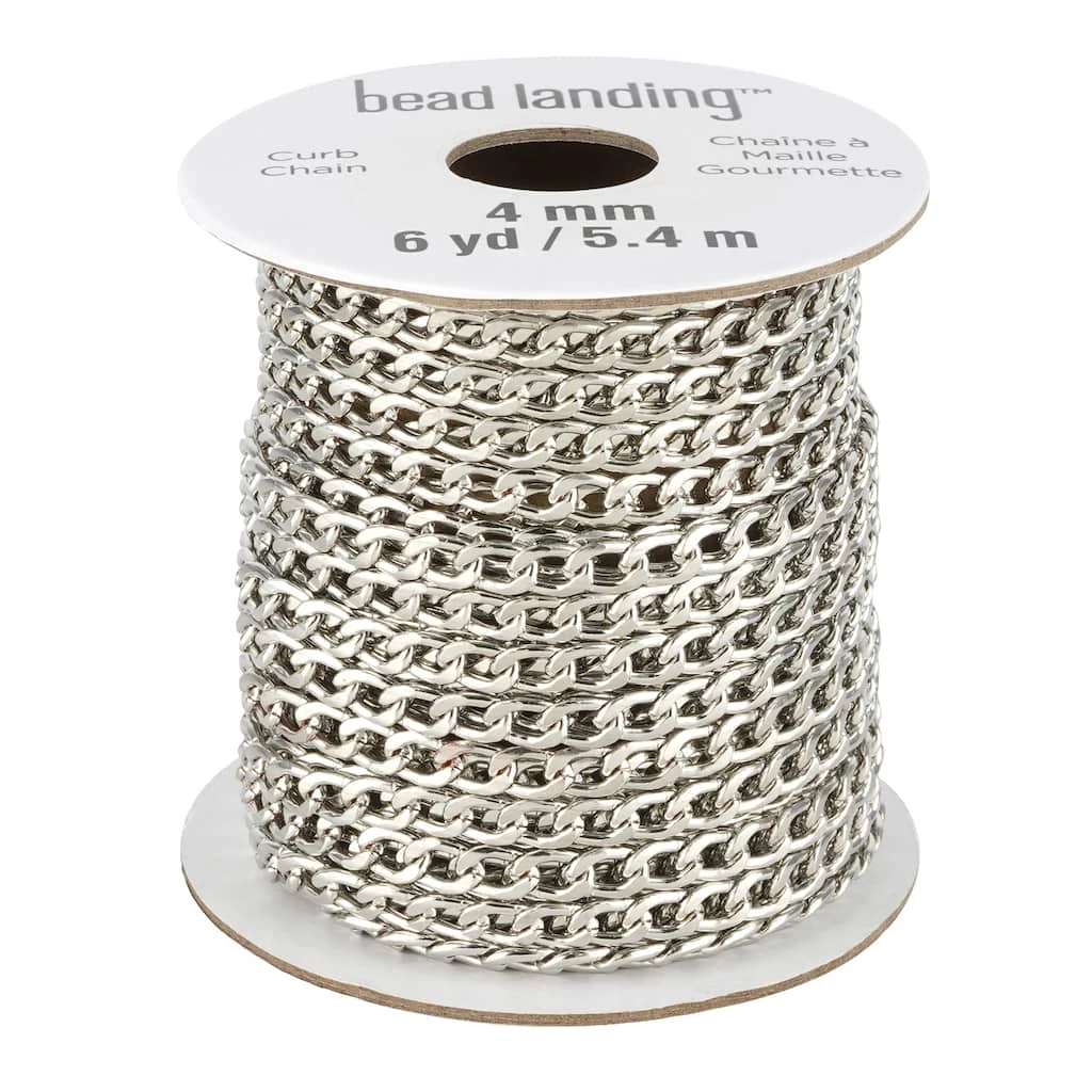 Promo ๐ 6yd. Rhodium Chain Spool by Bead Landing™ ๐ 3 Promo ๐ 6yd. Rhodium Chain Spool by Bead Landing™ ๐