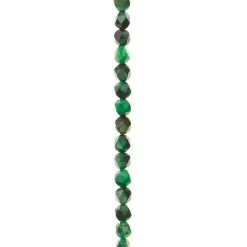 Best Pirce 🎁 Green Dyed Faceted Tiger's Eye Beads, 6mm by Bead Landing™ 🔔