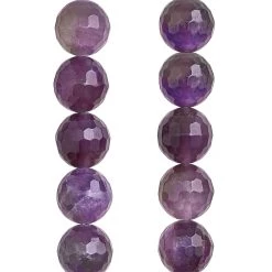 Best Pirce 👍 Faceted Amethyst Round Beads, 8mm by Bead Landing™ 🎁
