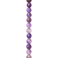 Deals 🔔 Faceted Amethyst Round Beads, 6mm by Bead Landing™ 🌟