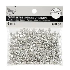 Best deal 🧨 12 Packs: 400 ct. (4,800 total) Silver Plastic Heishi Craft Beads, 6mm by Bead Landing™ 😀
