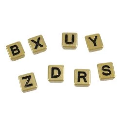 Buy 👏 12 Pack: Gold Alphabet Plastic Craft Beads, 8mm by Bead Landing™ 🛒 -Deals Bead Landing Store 10665003 2 1