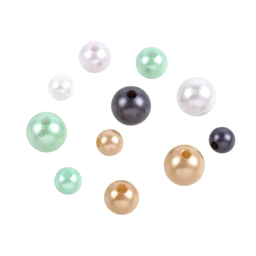 Brand new ✔️ Multicolor Pearl Plastic Mix Craft Beads by Bead Landing® 🥰 4 Brand new ✔️ Multicolor Pearl Plastic Mix Craft Beads by Bead Landing® 🥰 - Image 2