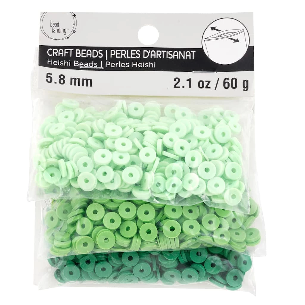 Outlet ๐ 12 Pack: Green PVC Rondelle Spacer Heishi Beads, 5.8mm by Bead Landing™ โจ 3 Outlet ๐ 12 Pack: Green PVC Rondelle Spacer Heishi Beads, 5.8mm by Bead Landing™ โจ