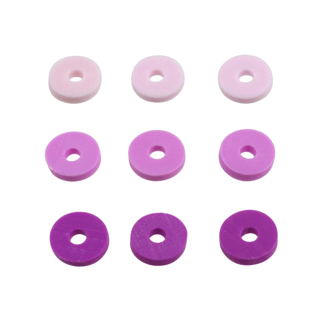Hot Sale 👏 Purple PVC Rondelle Spacer Heishi Beads, 5.8mm by Bead Landing™ ⭐ 5 Hot Sale 👏 Purple PVC Rondelle Spacer Heishi Beads, 5.8mm by Bead Landing™ ⭐ - Image 3