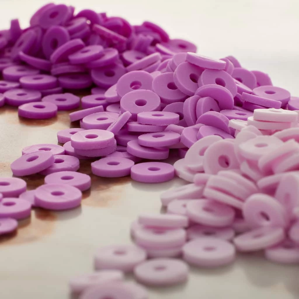 Hot Sale 👏 Purple PVC Rondelle Spacer Heishi Beads, 5.8mm by Bead Landing™ ⭐ 4 Hot Sale 👏 Purple PVC Rondelle Spacer Heishi Beads, 5.8mm by Bead Landing™ ⭐ - Image 2