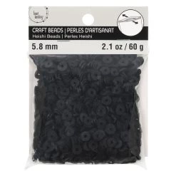 Coupon 🥰 12 Pack: Black PVC Rondelle Spacer Heishi Beads, 5.8mm by Bead Landing™ ✔️