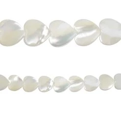 Buy ✔️ 12 Pack: Natural White Shell Heart Beads, 10mm by Bead Landing™ 🌟 -Deals Bead Landing Store 10665103 2