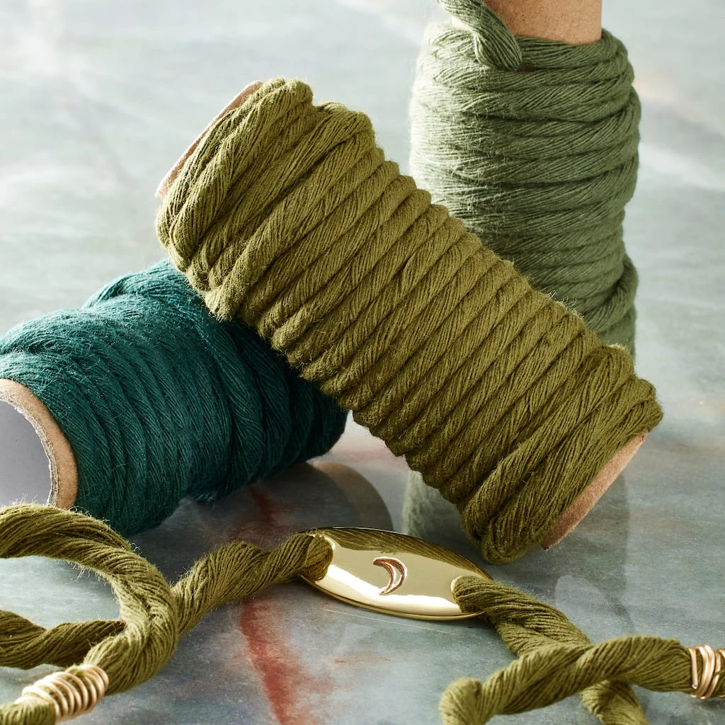 Hot Sale β 3mm Green Cotton Macramé Cords by Bead Landing™ π€© 4 Hot Sale β 3mm Green Cotton Macramé Cords by Bead Landing™ π€© - Image 2