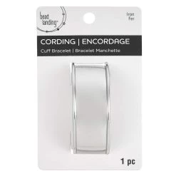 Budget 😉 2.5" Rhodium Cuff Bracelet with Inlay by Bead Landing™ 💯