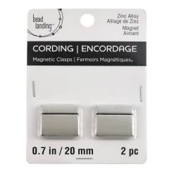 Brand new ❤️ 12 Packs: 2 ct. (24 total) 20mm Rhodium Magnetic Clasps by Bead Landing™ 🤩