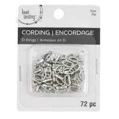 Hot Sale 👍 12 Packs: 72 ct. (864 total) 10mm Rhodium Cording D-Rings by Bead Landing™ 🔥