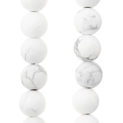 Cheap 💯 6 Pack: White Howlite Round Beads, 10mm by Bead Landing™ 🎁