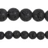Buy 🥰 Black Large Hole Lava Round Beads by Bead Landing™, 10mm 🥰 -Deals Bead Landing Store 10665961 1