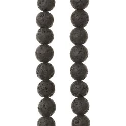 Buy 🥰 Black Large Hole Lava Round Beads by Bead Landing™, 10mm 🥰 -Deals Bead Landing Store 10665961 31