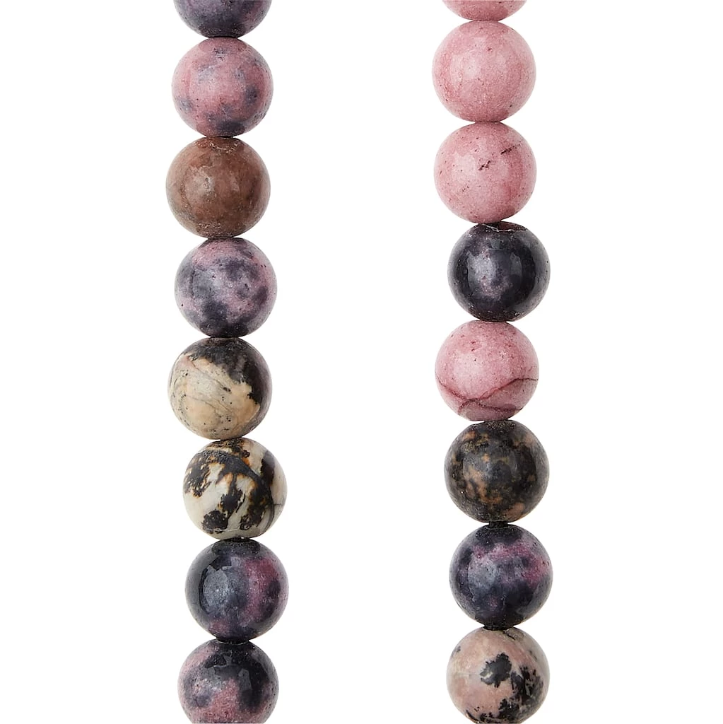 Flash Sale 👍 Pink Rhodonite Round Beads, 10mm by Bead Landing™ ✨ 3 Flash Sale 👍 Pink Rhodonite Round Beads, 10mm by Bead Landing™ ✨