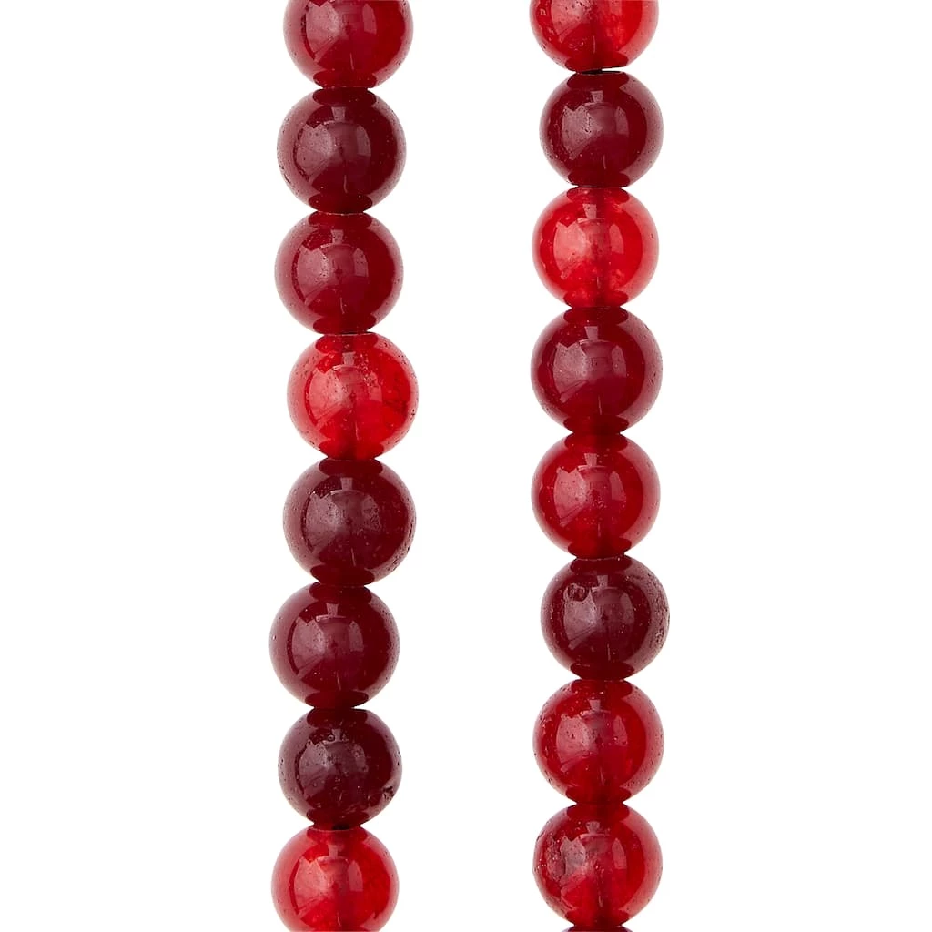 Cheap โค๏ธ Red Quartz Round Beads, 10mm by Bead Landing™ ๐ 3 Cheap โค๏ธ Red Quartz Round Beads, 10mm by Bead Landing™ ๐