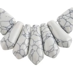 Brand new ⭐ Crackled White Howlite Stone Beads by Bead Landing™ ⭐