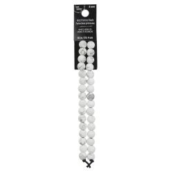 Cheap 💯 6 Pack: White Matte Large Hole Howlite Round Beads, 8mm by Bead Landing™ 👏 -Deals Bead Landing Store 10666091 2