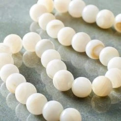 Coupon 🥰 White Large Hole Shell Round Beads by Bead Landing™, 8mm 👍 -Deals Bead Landing Store 10666110 20