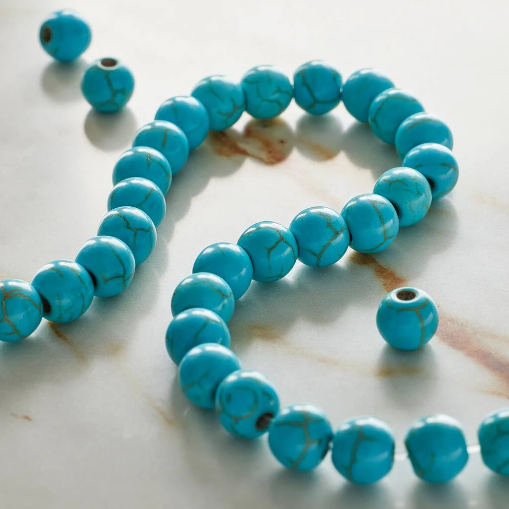 Buy π₯° Turquoise Reconstituted Howlite Round Beads, 8mm by Bead Landing™ π₯ 7 Buy π₯° Turquoise Reconstituted Howlite Round Beads, 8mm by Bead Landing™ π₯ - Image 5