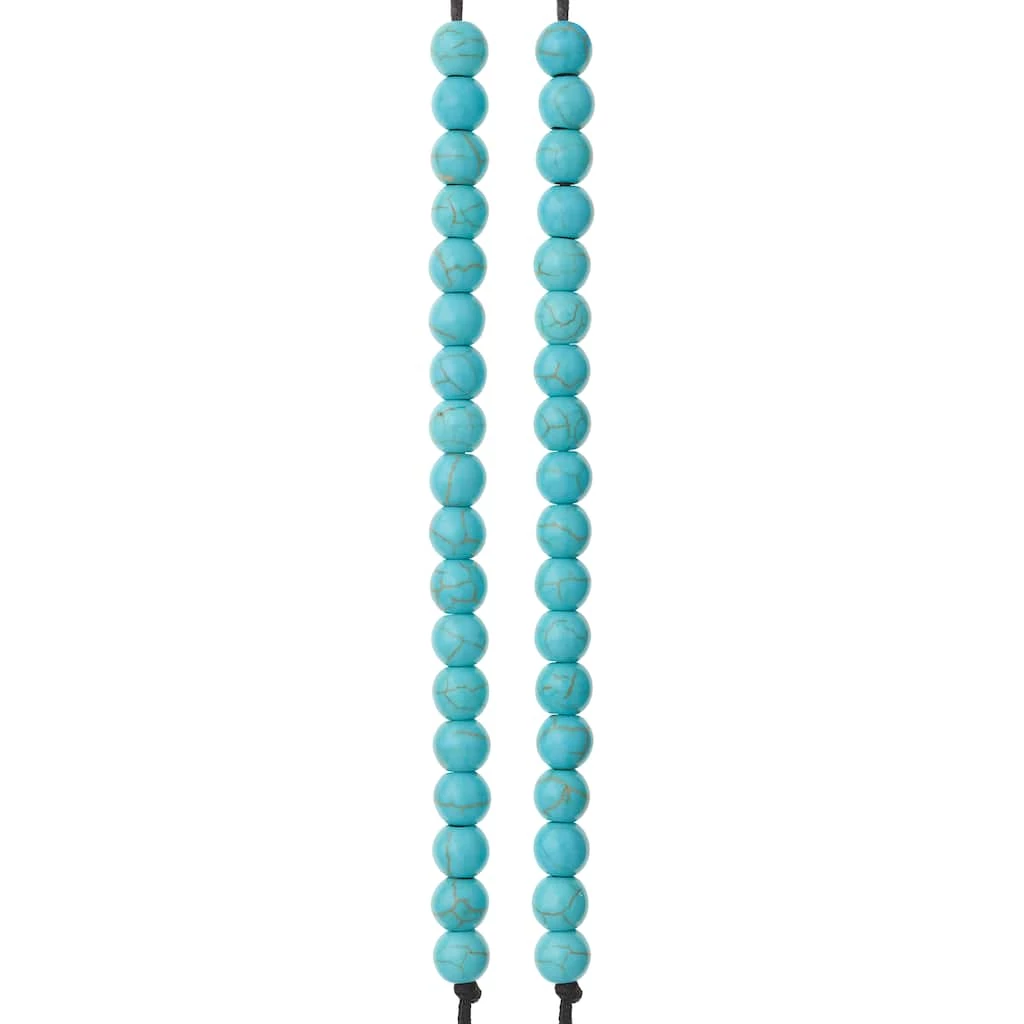 Buy π₯° Turquoise Reconstituted Howlite Round Beads, 8mm by Bead Landing™ π₯ 5 Buy π₯° Turquoise Reconstituted Howlite Round Beads, 8mm by Bead Landing™ π₯ - Image 3