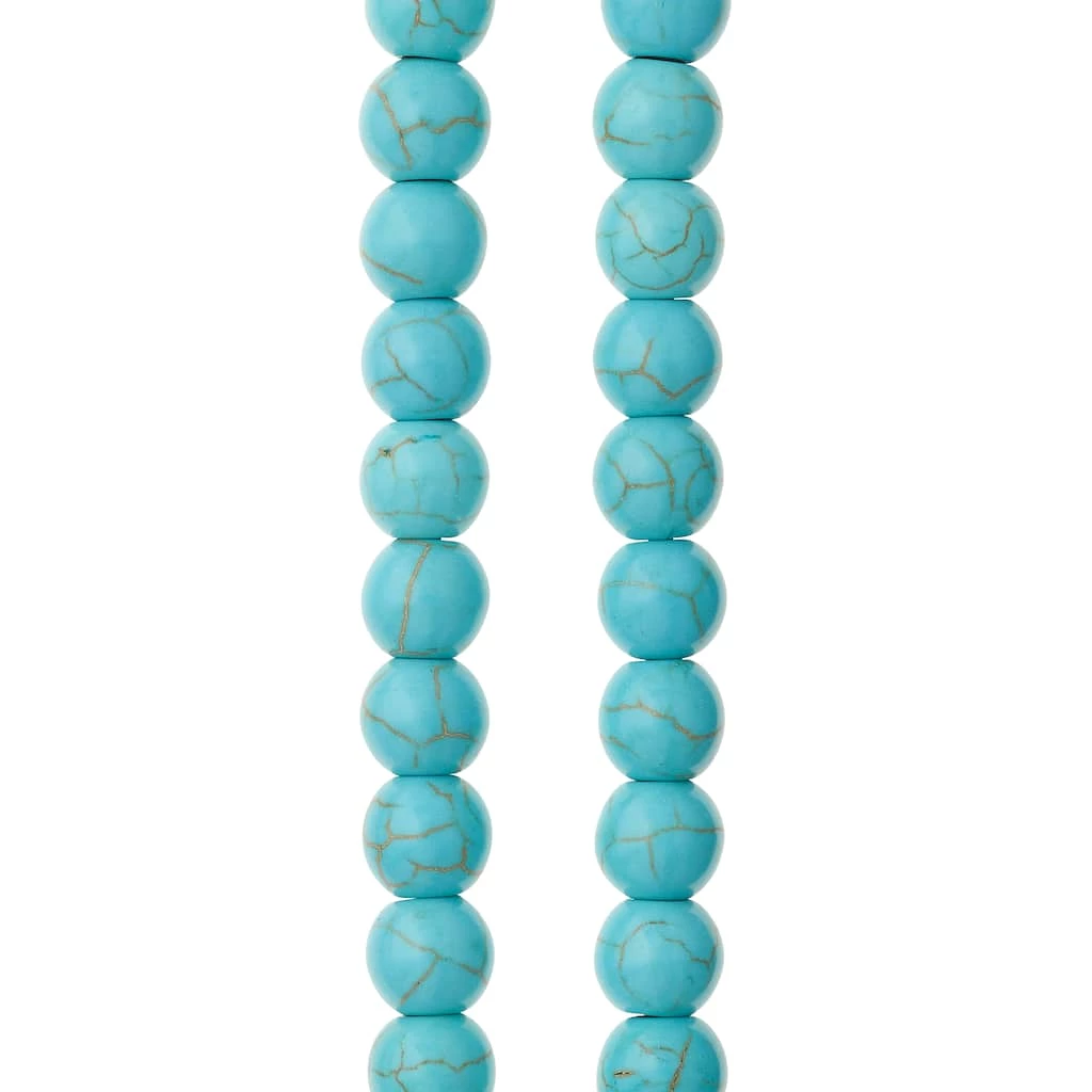 Buy π₯° Turquoise Reconstituted Howlite Round Beads, 8mm by Bead Landing™ π₯ 6 Buy π₯° Turquoise Reconstituted Howlite Round Beads, 8mm by Bead Landing™ π₯ - Image 4