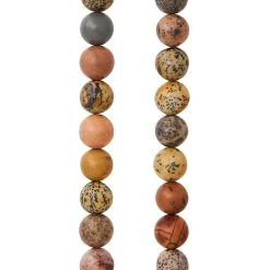 Promo ✨ Brown Artistic Jasper Round Beads, 8mm by Bead Landing™ 🥰