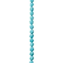 Buy ๐ 12 Pack: Turquoise Reconstituted Howlite Faceted Beads, 8mm by Bead Landing™ ๐