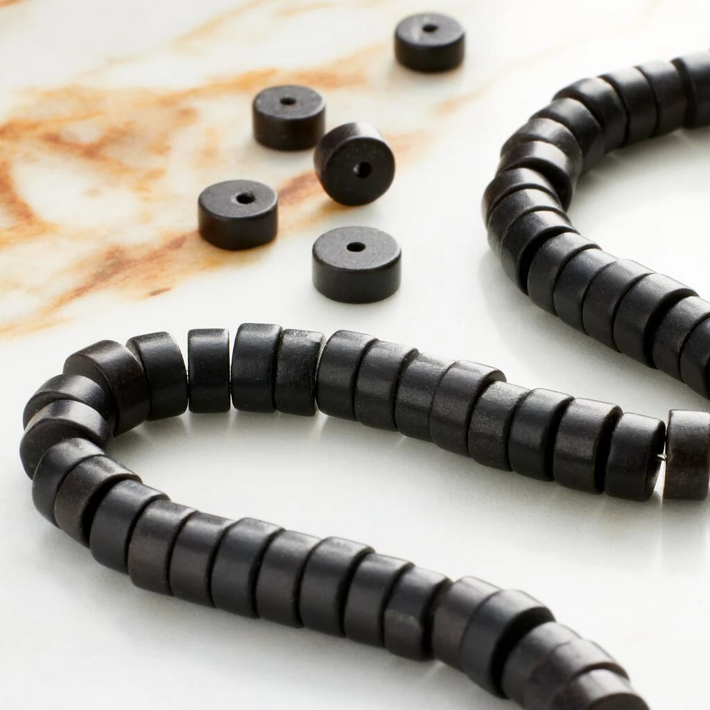 New โค๏ธ Black Jasper Heishi Beads by Bead Landing™, 6mm ๐ฅ 4 New โค๏ธ Black Jasper Heishi Beads by Bead Landing™, 6mm ๐ฅ - Image 2
