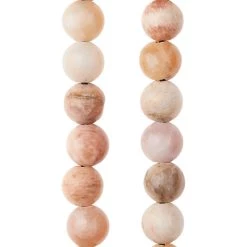 Top 10 ✨ Pink Smooth Sunstone Round Beads, 10mm by Bead Landing™ 🔥