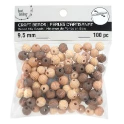 Brand new ✔️ Mixed Wood Round Craft Beads, 9.5mm by Bead Landing™ 🛒 -Deals Bead Landing Store 10666340 2