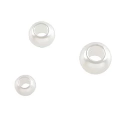 Cheapest 🔔 White Pearl Plastic Round Craft Beads by Bead Landing™ 😍 -Deals Bead Landing Store 10666343 1