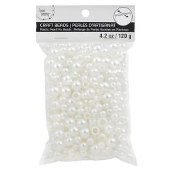 Flash Sale 🧨 12 Pack: White Pearl Plastic Round Craft Beads by Bead Landing™ ✔️ -Deals Bead Landing Store 10666343 2 1