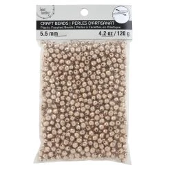 Promo 🔔 Rose Gold Faceted CCB Round Craft Beads, 5.5mm by Bead Landing™ 🔥 -Deals Bead Landing Store 10666349 2