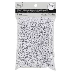 Promo ✔️ White & Black Number Acrylic Circle Craft Beads, 7mm by Bead Landing™ 👏 -Deals Bead Landing Store 10666366 2