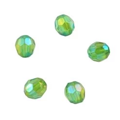 Deals ⌛ 12 Pack: Green Aurora Borealis Faceted Acrylic Round Craft Beads, 6mm by Bead Landing™ ⭐ -Deals Bead Landing Store 10666378 1 1