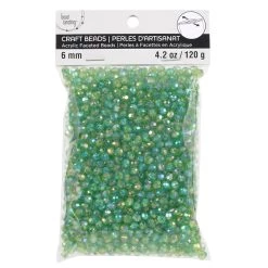 Deals ⌛ 12 Pack: Green Aurora Borealis Faceted Acrylic Round Craft Beads, 6mm by Bead Landing™ ⭐ -Deals Bead Landing Store 10666378 2 1