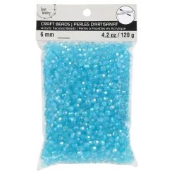 Budget ✨ Clear Turquoise Aurora Borealis Faceted Acrylic Round Craft Beads by Bead Landing™, 6mm 😍 -Deals Bead Landing Store 10666384 2