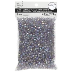 Top 10 🔥 12 Pack: Clear Gray Aurora Borealis Faceted Acrylic Round Craft Beads by Bead Landing™, 6mm 🤩 -Deals Bead Landing Store 10666390 2 1