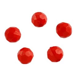 Cheap 🤩 12 Pack: Red Faceted Acrylic Round Craft Beads by Bead Landing™, 8mm ⭐