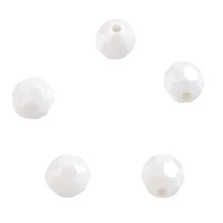 Best Pirce ⭐ 12 Pack: White Faceted Acrylic Round Craft Beads by Bead Landing™, 8mm 🌟 -Deals Bead Landing Store 10666395 1 1