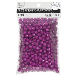 Brand new 👍 12 Pack: Purple Faceted Acrylic Round Craft Beads by Bead Landing™, 8mm 🔔 -Deals Bead Landing Store 10666400 2