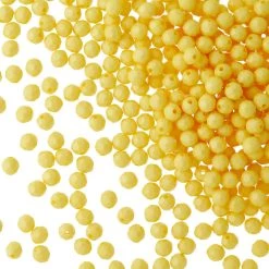 Brand new 😉 Yellow Acrylic Faceted Round Craft Beads by Bead Landing™, 8mm 💯