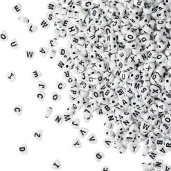 Hot Sale 😉 Alphabet Acrylic Heart Craft Beads by Bead Landing™, 7mm 🥰