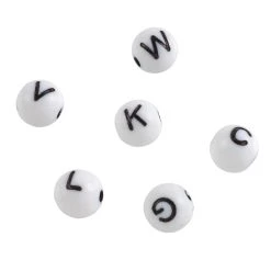 Wholesale ❤️ 12 Pack: Alphabet Acrylic Round Craft Beads by Bead Landing™, 7.5mm 🛒 -Deals Bead Landing Store 10666583 1 1
