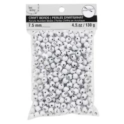 New 🎁 12 Pack: Number Acrylic Round Craft Beads by Bead Landing™, 7.5mm 🛒 -Deals Bead Landing Store 10666584 2 1